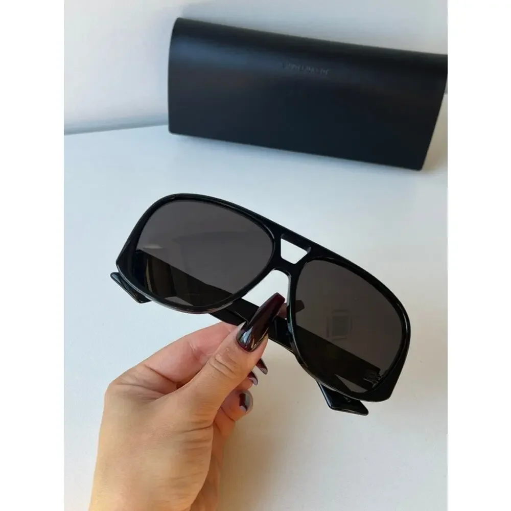 NEW Saint Laurent SL652 Solace Aviator Sunglasses Black